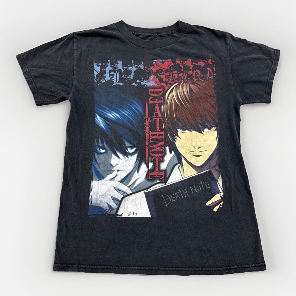 Death Note Shirt Mens S Anime Shonen Jump Black Y2K Vintage Emo Cyber Punk Goth